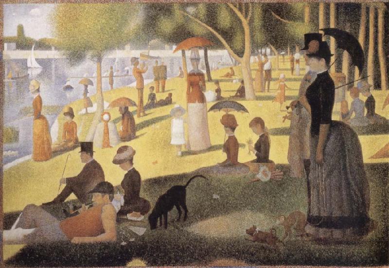 Georges Seurat Sunday Afternoon on the Island of La Grande Jatte china oil painting image